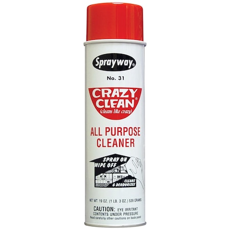 Sprayway Crazy Clean All Purpose Cleaner 19 oz, Can 31
